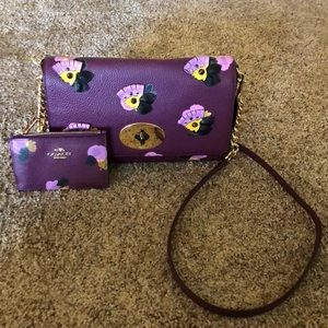 Coach Floral Appliqué Crosstown Crossbody